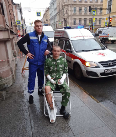 Транспортировка бойца из Санкт-Петербурга в Воронеж